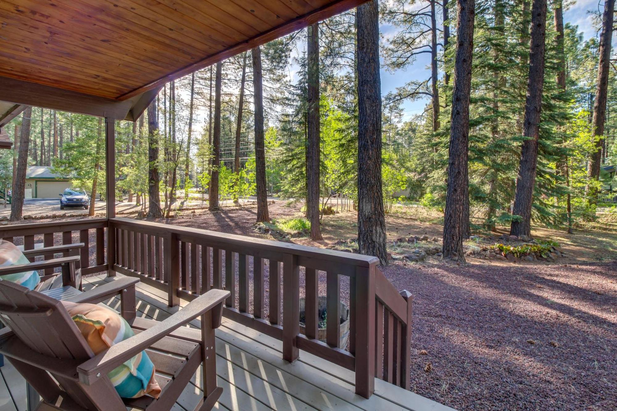 Indian Pine Peaceful Pinetop Cabin With Deck And Fire Pit!ヴィラ エクステリア 写真